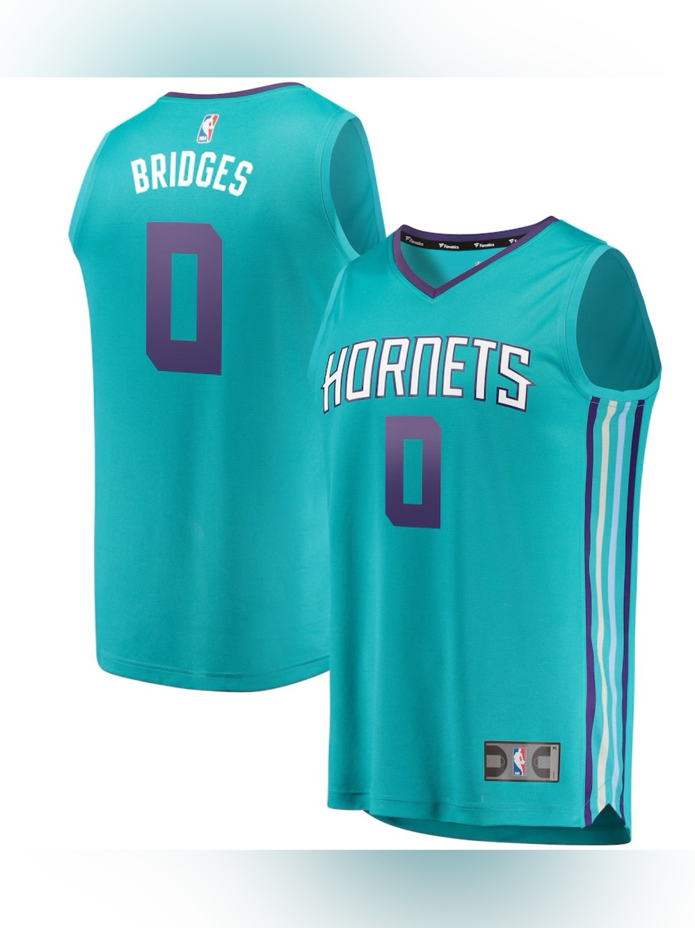 Fanatics Men's Charlotte Hornets Miles Bridges Teal Fast Break Jersey